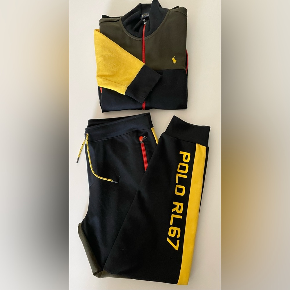 Limited Edition NWT POLO Ralph Lauren Jogger Track Jacket 2pc Set Track Suit